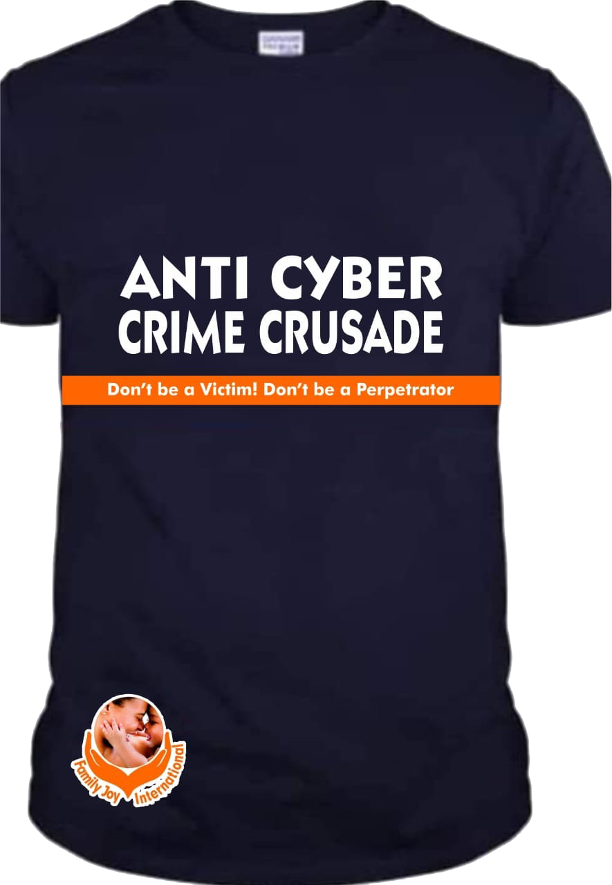 A dark anti-cybercrime T-shirt